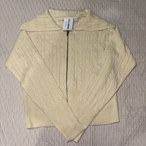 ASOS Cream Cable Knit Cardigan